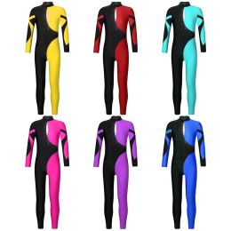 Gymnastics Gymnastics Leotards for Kids Girls Ballet Unitard Athletic Jumpsuit Long Sleeve Yoga Workout Skating Dancing Costume Catsuit