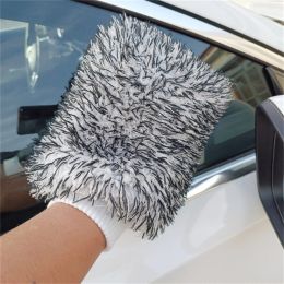 Gloves Soft Microfiber Car Cleaning Glove Auto Detailing Ultra Soft Mitt Madness Wash Mitt Easy To Dry Car Wash Glove Car Cleaning Tool