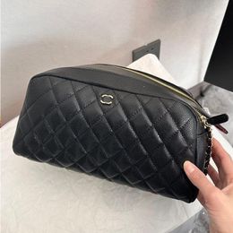 10A Fashion Fashion Wash Genuine Chain Bag New Large Bag Women Bag Makeup Capacity Toiletry Pattern Fabric Denim Luxury 24C Leather Fas Sfcn