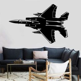 Stickers USF15 Fighter Wall Sticker War Weapons Strategy Aircraft Teen Kids Room Military Enthusiasts Home Playroom Decor Vinyl Decal 18