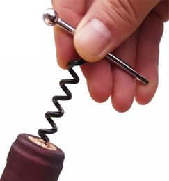 Mini Stainless Steel Corkscrew Professional Portable Outdoor Wine Opener With Keychain Camping Picnic Kitchen Tool7495415