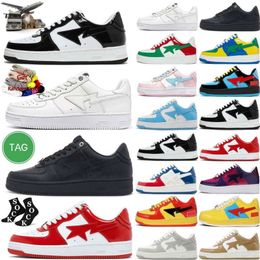 Bappesta Panda Casual Shoes Men Women Low Platform Court Nigo Sta SK8 Shark Black Camo bule Grey Suede Sports Star Walking Jogging Trainers