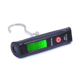 Electronic 50Kg 10g Hanging Scale LCD Kitchen Digital Scale BackLight Fishing Weights Pocket Scale Travel Luggage Scales