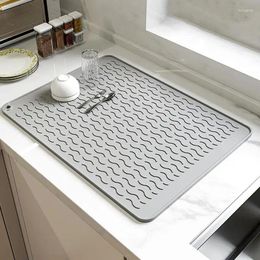 Carpets Silicone Dish Drying Mat High Temperature Resistant Kitchen Sink Drain Anti-Scalding Insulation