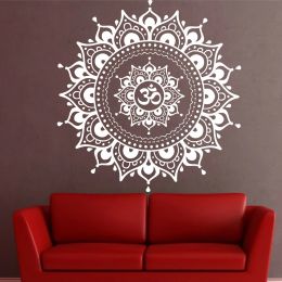 Stickers Indian Buddha Mandala wall decal Vinyl Eye Yoga Fatima Mandala Ganesh Lotus Wall Stickers Removable Art Home Decoration Z511