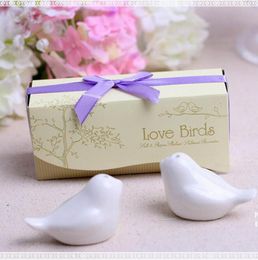 Spice Tools Ceramic Love Birds Salt and Pepper Shaker Party Wedding Favors7814441
