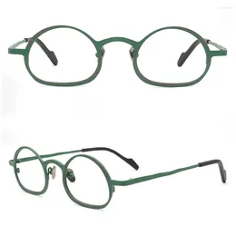 Sunglasses Frames Vintage Round Titanium Eyeglasses Women Pink Optical Glasses Men Prescription Green Spectacles Nerd Eyewear