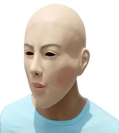 Halloween Party Cosplay Femalemale Face Mask Latex Party Real Human Face Mask Cool realistic crossdress mask9780898