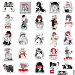 Car Stickers Waterproof Sticker 50Pcs Waifu Collections Hentai Y Girl Iti Decals For Laptop Water Bottle Home Wall Adts Teen Drop Deli Dhaig