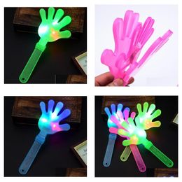 Other Home Garden Led Light Up Hand Clapper Concert Party Bar Supplies Novelty Flashing S Palm Slapper Kids Electronic Wholesale Drop Dhey7