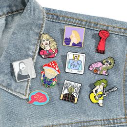 10colors sexy problem girl enamel pin Cute Anime Movies Games Hard Enamel Pins Collect Metal Cartoon Brooch Backpack Hat Bag Collar Lapel Badges