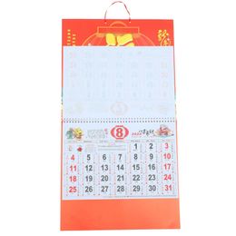 Calendar 2024 Wall Calendar Chinese New Year Style Dragon Paper Decorative Pendant Delicate