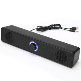 NUOVO SURNORE 4D SURCRURCHBAR Bluetooth 5.0 Speaker del computer Stereo Subwoofer Wilated Subwoofer Bar per PC Laptop Home Theater TV Speaker Aux