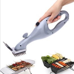 Accessories BBQ Grill Cleaning Brush Tools Stainless Steel Barbecue Brushes Kitchen Nonstick Steam Cleaning Bbq Stain Removal Brush Gadget