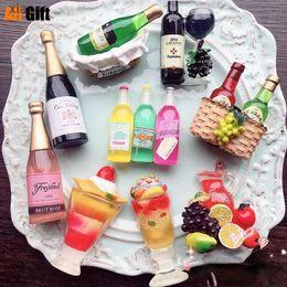 Fridge Magnets Creative Basket Juice Cup Bread Wine Aromatic Freezer 3D Freezing Magnet Sticker Kitchen Decoration Accessories Magnet WX