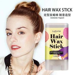 Pomades Waxes 15g hair breaking art wax stick gel styling curl fixing fluffy lace men and women Q240506