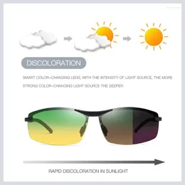 Sunglasses Night For Vision Glasses Driving Men Pochromic Goggles Sunglas Dropship