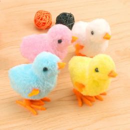 Toys Easter Wind Up Chick Toys WindUp Jumping Cute Chicken Plush Chicks Toys for Kids Party Favours