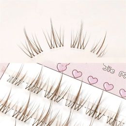 Fashion Sunflower False Eyelashes Natural Simulation Fairy Cos Mink Diy Makeup Individual Segmented Eye 240423