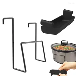 Kitchen Storage Slow Cooker Lid Holder Portable Pot Organizer Unique Countertop Hand Free Oganizer