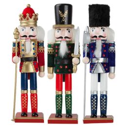 Miniatures Nutcracker Doll Traditional Nut Crackers For Christmas With Square Base 12in Nutcrackers Decorations Bring Good Luck To Your