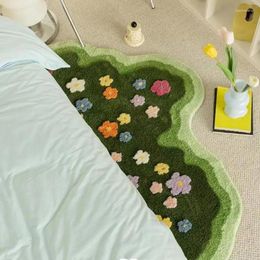 Carpets Living Room Plants Flower Bedroom Absorbent Rugs Soft Hallway Area Floor Pad Mats Doormat Aesthetic Home Art Decorations