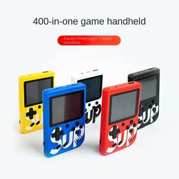 Macaron Colour Companion Gift Handheld Sup Retro Kids 400 In One Game Machine Box Single Doubles Mini 240430