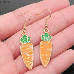 Dangle Chandelier Fashion Handmade Simple Design KC Gold Colour Carrot Pendant Earrings Dropshipping Drop Earrings XW