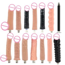 Products 11 Types Traditional Sex Machine Attachments 3XLR Realistic Dildos Accessories Love Machine Sex Products For Women Men