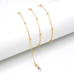 Eyeglasses chains Fashion Metal Men women Eyeglass Chains Sunglasses Reading Beaded Glasses Chain Eyewears Cord Strap Rope female glasses chain