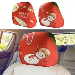 Car Seat Covers Headrest For Christmas Vehicle Head Rest Protector Interior Decoration Accessories Cars