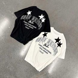 Men's T-Shirts Black White Cole Buxton T-shirt Men Woman Good Quality Pentagram Letter PrintLoose Casual Lovers Versatile Tops Tee J240506
