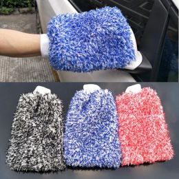Gloves Car Maximum Mitt High Density Auto Wash Cloth Ultra Super Absorbancy Car Sponge Plush Glove Microfiber Cleaning Towel