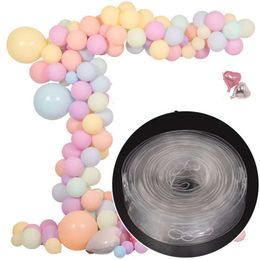 DIY Arch Decorating Strip Kit Garland Plastic Chain 5M Balloon Tie Knob Tool Birthday Party Wedding Decoration Supplies