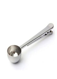 10ml Coffee Meauring Tool Stainless Steel Scoop Measure Spoon Bake Spoon with Clip1072894