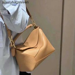 Loeiwe High end Designer Puzle bags for womens trendy 2024 New Combination Leather Geometry Bag Trendy Women Bag Crossbody Hand Shoulder Large Capacity Pillow Bag