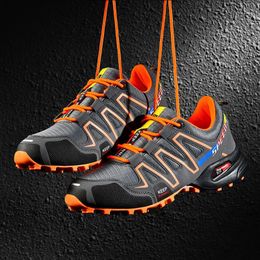 Men Outdoor Hiking Trekking Shoes Climbing Shoes Mountain Outdoor Trainer Non-slip Hunting Tourism Male Comfy Sport Trail Soft 240430