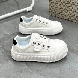 Designer Leather Casual Women Beige Platform Designer Sneakers Fashion Black Shoes White Fashion Sneakers Outdoor Womens Girls Lace-Up Flat Sports Trainers