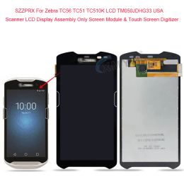 Scanners SZZPRX For Zebra TC56 TC51 TC510K LCD TM050JDHG33 USA Scanner LCD Display Assembly Only Screen Module & Touch Screen Digitizer