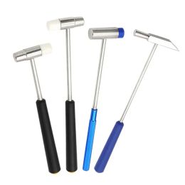 Hammer 1pc Small Hammer DIY Repair Tool Metal Rubber Mini Hammer Double Head Portable Hammer For Jewelry Watch Repairing