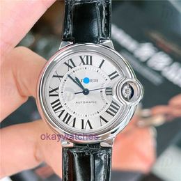 Crater Unisex Watches Luxury Flash New Ladies Blue Balloon Series 33mm Automatic Mechanical Watch with Original Box