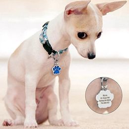 Dog Apparel Mini Shine Cat Id Name Tags Pet Jewellery Necklace Supplies Accessories Diameter 27mm Not Lettering