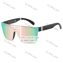 NEW luxury BRAND Mirrored heat wave Polarized lens Sunglasses men sport goggle uv400 protection with case VIPER Sunglasses 6516