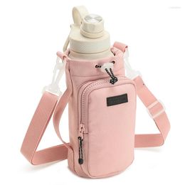 Storage Bags Outdoor Leisure Portable Water Bottle Bag Large Capacity Crossbody Travel Cup Protective Cover