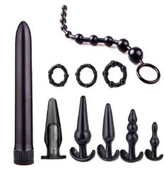 Nxy Anal toys 10 Pcsset Beginner Anales Trainer Kits Starter Set Sex for Couples Vibration Sensuality Vibrating Butt Beads 12101586672