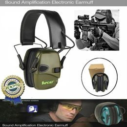 Original Tactical Electronic Shooting Earmuff Outdoor Sports Antinoise Headset Sound Amplification Hearing Hunting Ear 240507