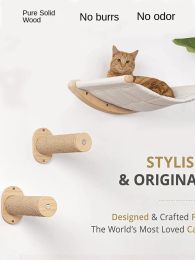 Scratchers Wallmounted Cat Crawler Cat Bed Nest Jump Grab Board Sisal Cat Scratcher Accessories Gatos Rascador Para Gato Accessories