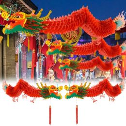 Miniatures Chinese New Year Lantern Chinese Dragon Lantern with Tassel Festive Hanging Ornament for Spring Festival for Indoor/outdoor