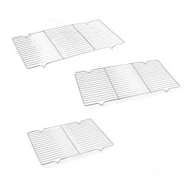 Accessories Durable Net Cooling Baking Rack Grid Rounded Corners Design Grill Sheet Bbq Grill Meshes Kitchen Tools Strong Bearing Capacity