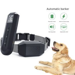 Collars Bark Collar for Medium Large Small Dogs Electric No Bark Collar Anti Barking Collar Stop Bark Training Collar with LCD Display